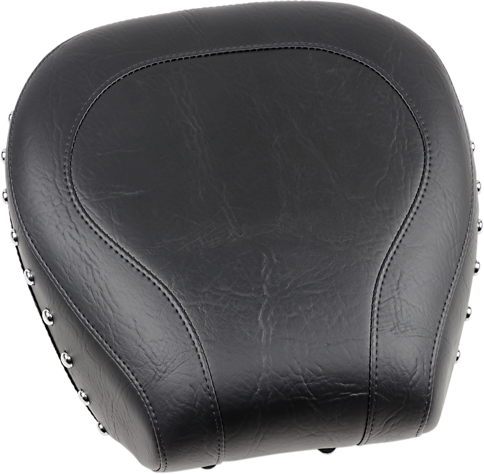MUSTANG Wide Rear Seat - Studded - Black - Softail '84-'99 75509
