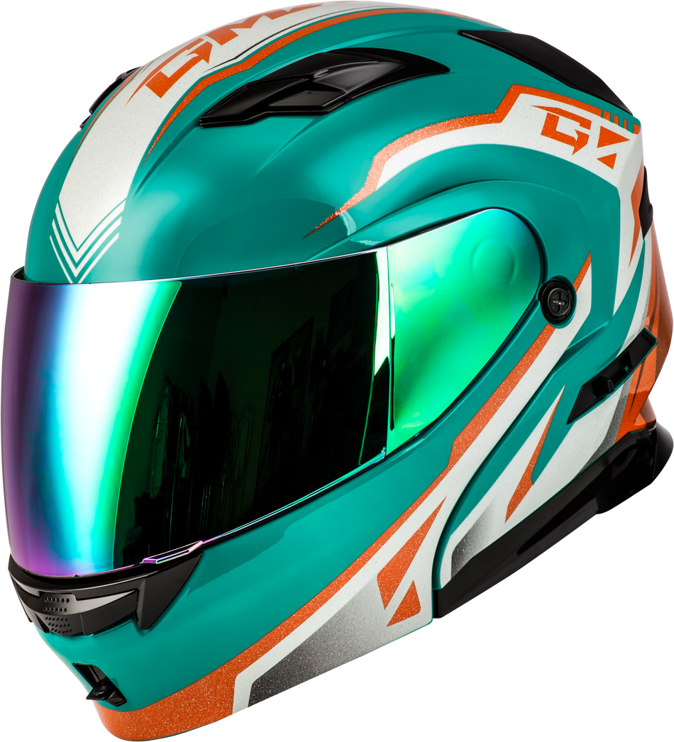 GMAX Md-01 Volta Helmet Blue/White/Orange Metallic 3x M101381289