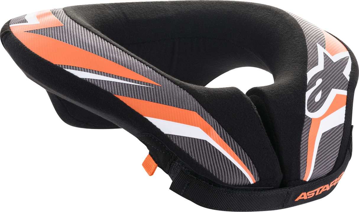 Rollo de cuello ALPINESTARS Youth Sequence - Negro/Antracita/Naranja - S/M 6741018-148-SM 