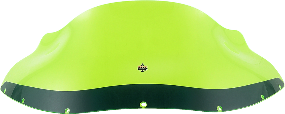 KLOCK WERKS Kolor Flare™ Windshield - 9" - Green Ice - FXRP KWW-02-0610