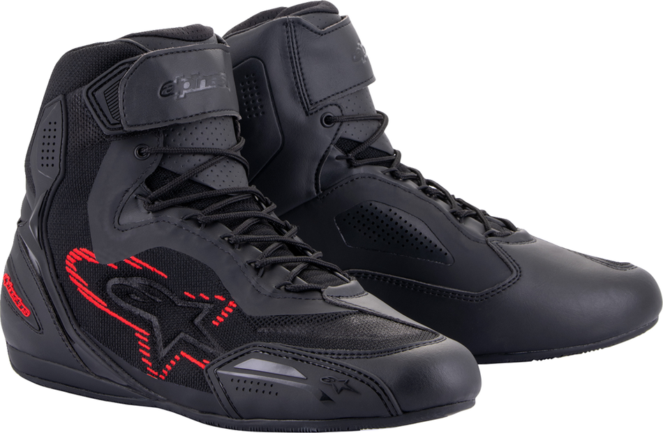 ALPINESTARS Faster-3 Rideknit® Shoes - Black/Gray/Red - US 9.5 2510319-1993-95