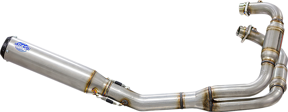 S&S CYCLE Qualifier 2:1 50 State Exhaust System - Stainless Steel Royal Enfield Interceptor 650 2019-2021 550-1029A
