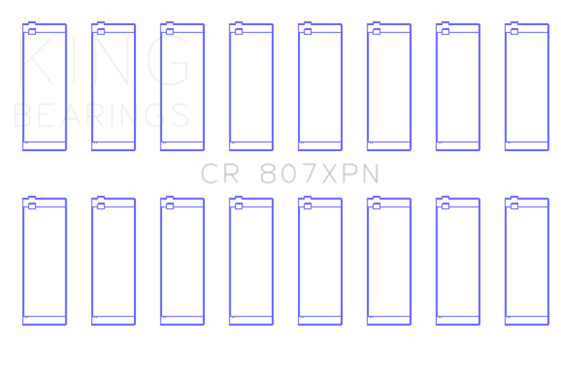 King Chevy LS1 / LS6 / LS3 (Size STDX) Performance Rod Bearing Set GCR807XPNSTDX