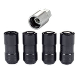 McGard Wheel Lock Nut Set - 4pk. (Cone Seat) M14X1.5 / 21mm & 22mm Dual Hex / 1.965in. L - Black 24220