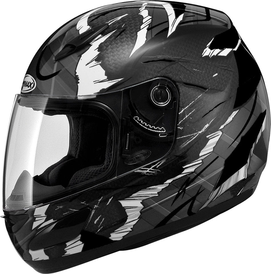GMAX Gm48 F/F Shattered Helmet Black/White M G7481245 TC-5