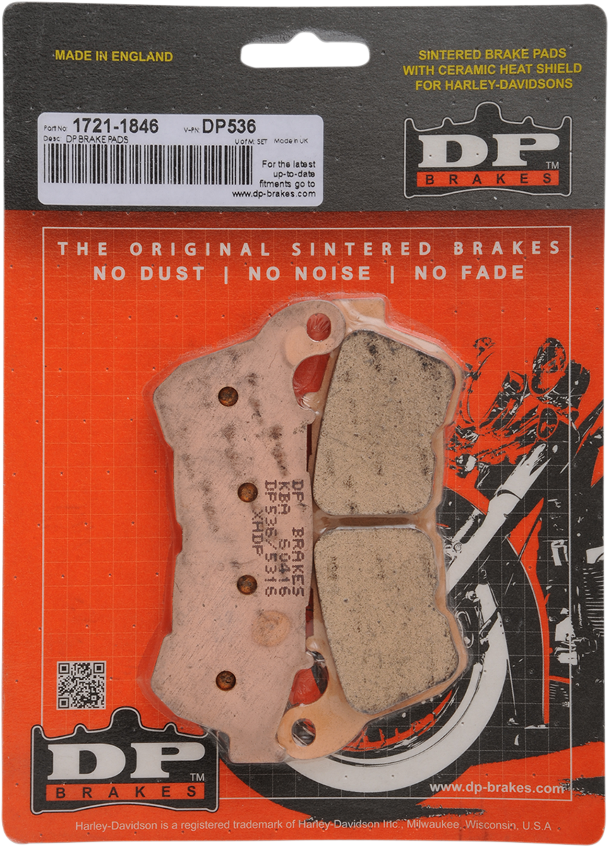 DP BRAKES Sintered Brake Pads - DP536 DP536