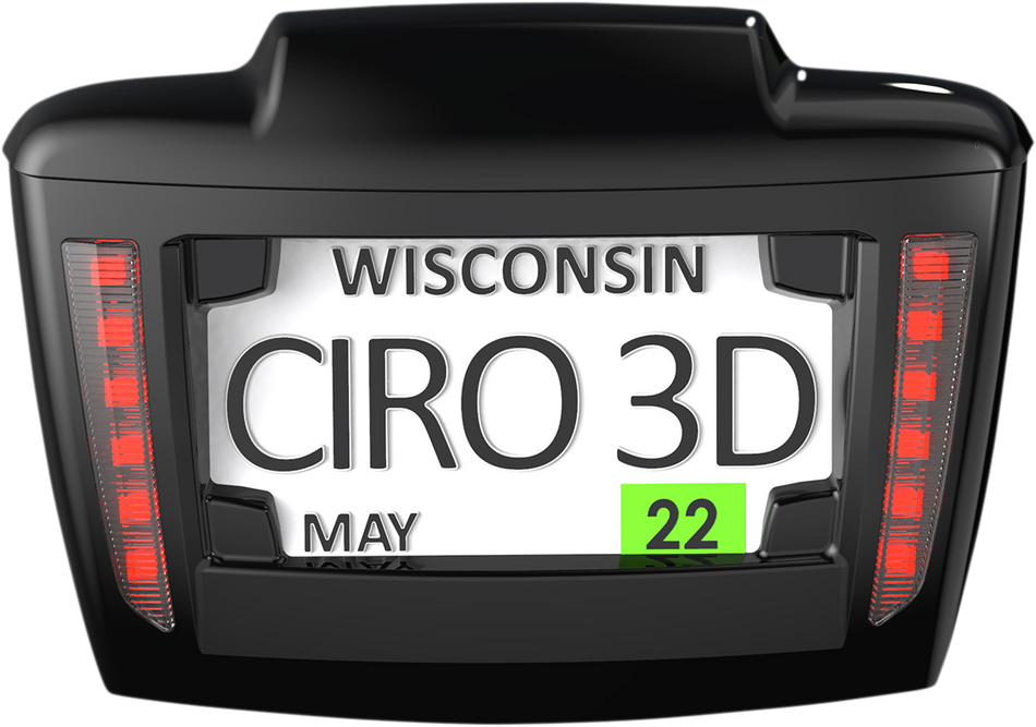 CIRO License Plate Frame - '09+ Trike - Black 40082