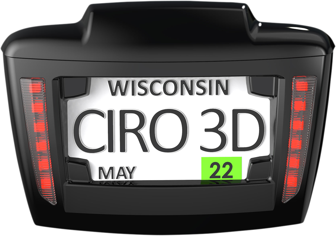 CIRO License Plate Frame - '09+ Trike - Black 40082