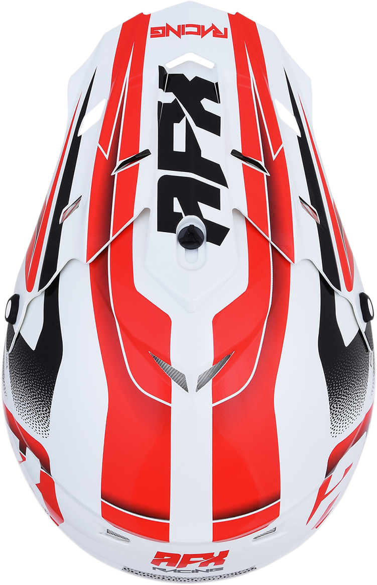 AFX Fx-17 Helmet - Force - Pearl White/Red - Xs 0110-5243