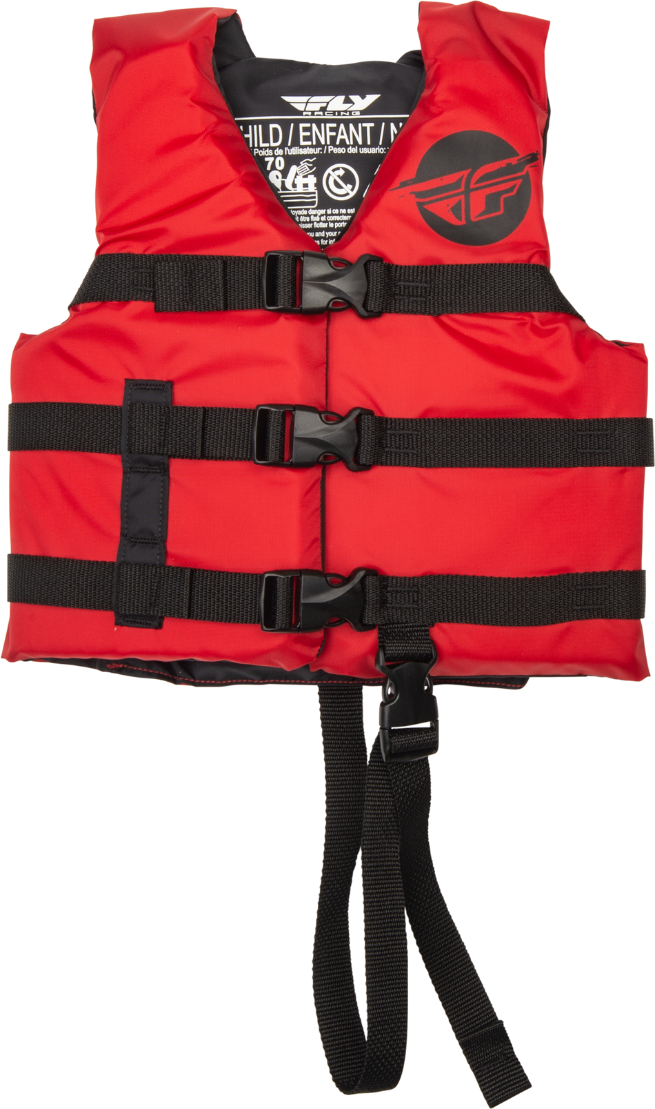FLY RACING Child Flotation Vest Red/Black 221-30322