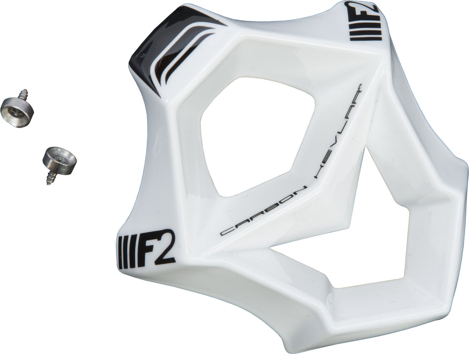 FLY RACING F2 Mouthpiece Black/White 73-4539