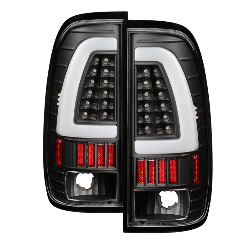 xTune Ford F150 Styleside 97-03 Light Bar LED Tail Lights - Black ALT-ON-FF15097-LBLED-BK 5082084