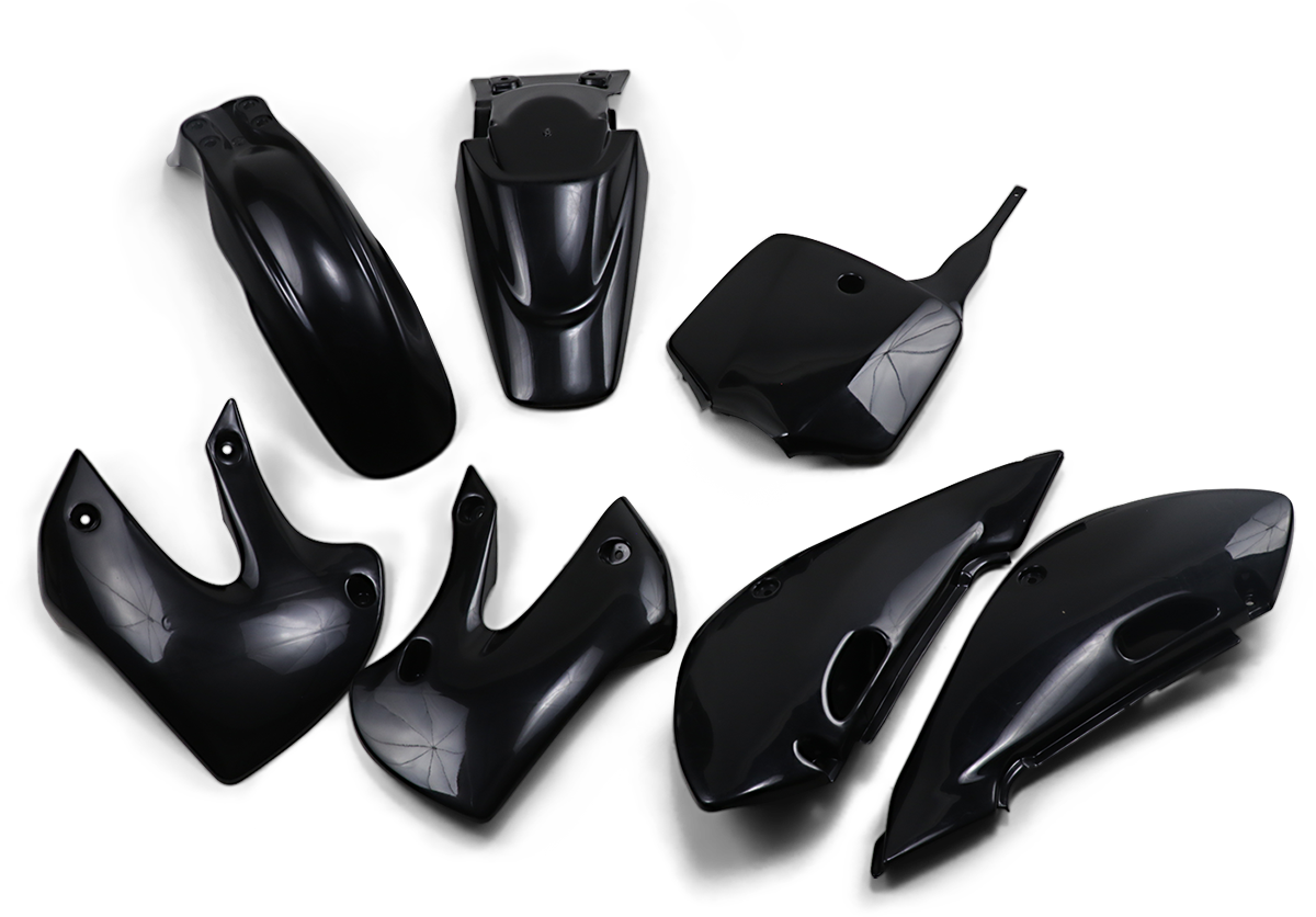 Kit de carrocería de repuesto UFO - Negro KLX 110 2002-2009 KA37002001 