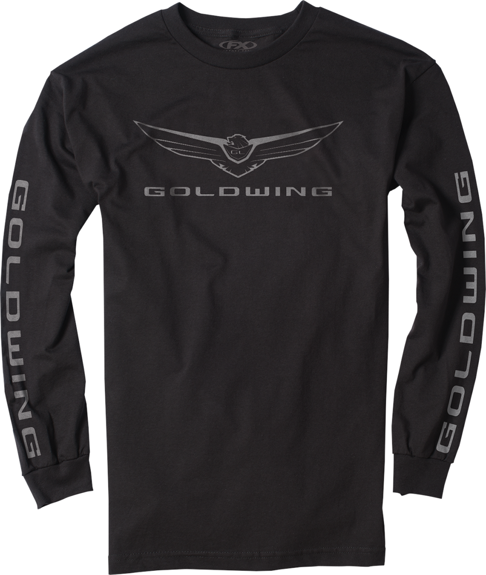 FACTORY EFFEX Goldwing Icon Long-Sleeve T-Shirt - Black - Medium 25-87832