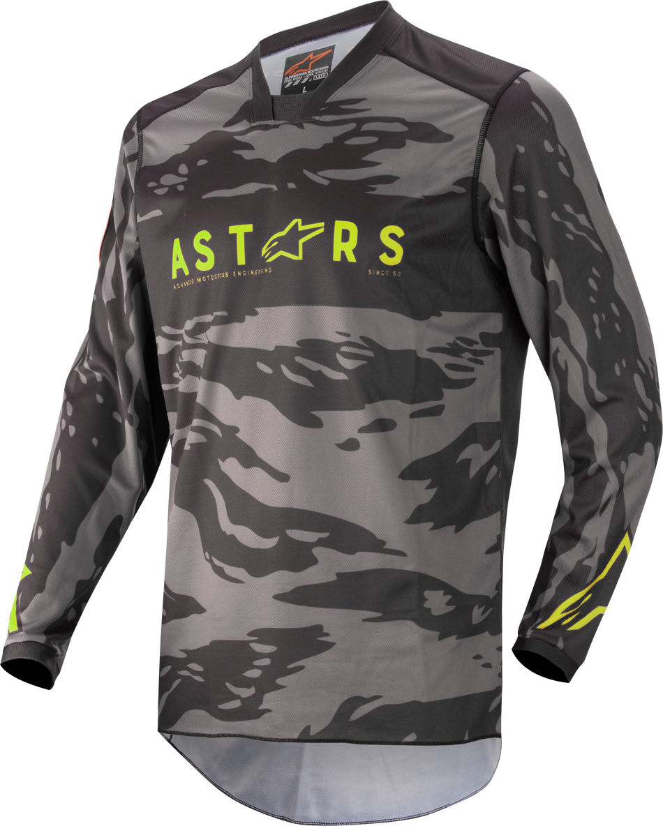 ALPINESTARS Youth Racer Tactical Jersey Blkgrey Camoylw Fluo Yl 3771222-1154-L