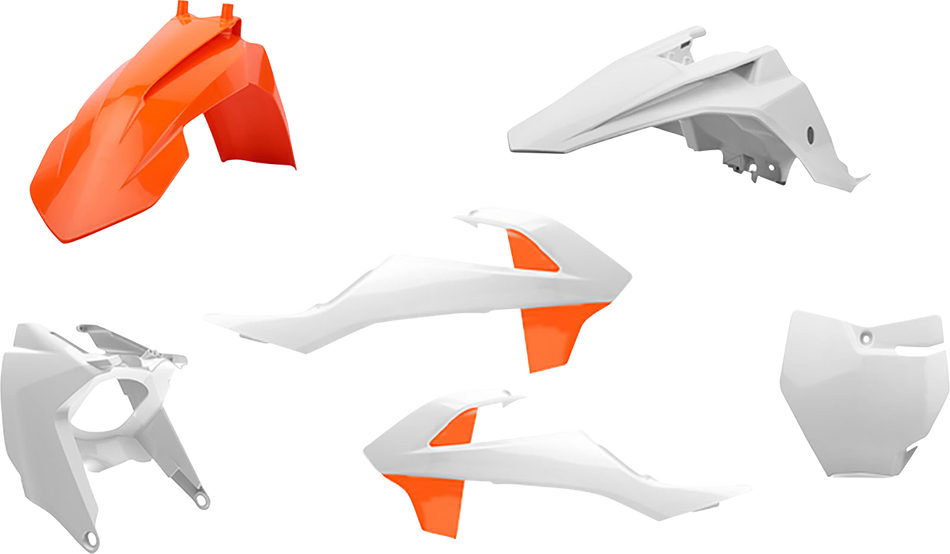 POLISPORT Body Kit - OEM Orange/White - SX 65 90805