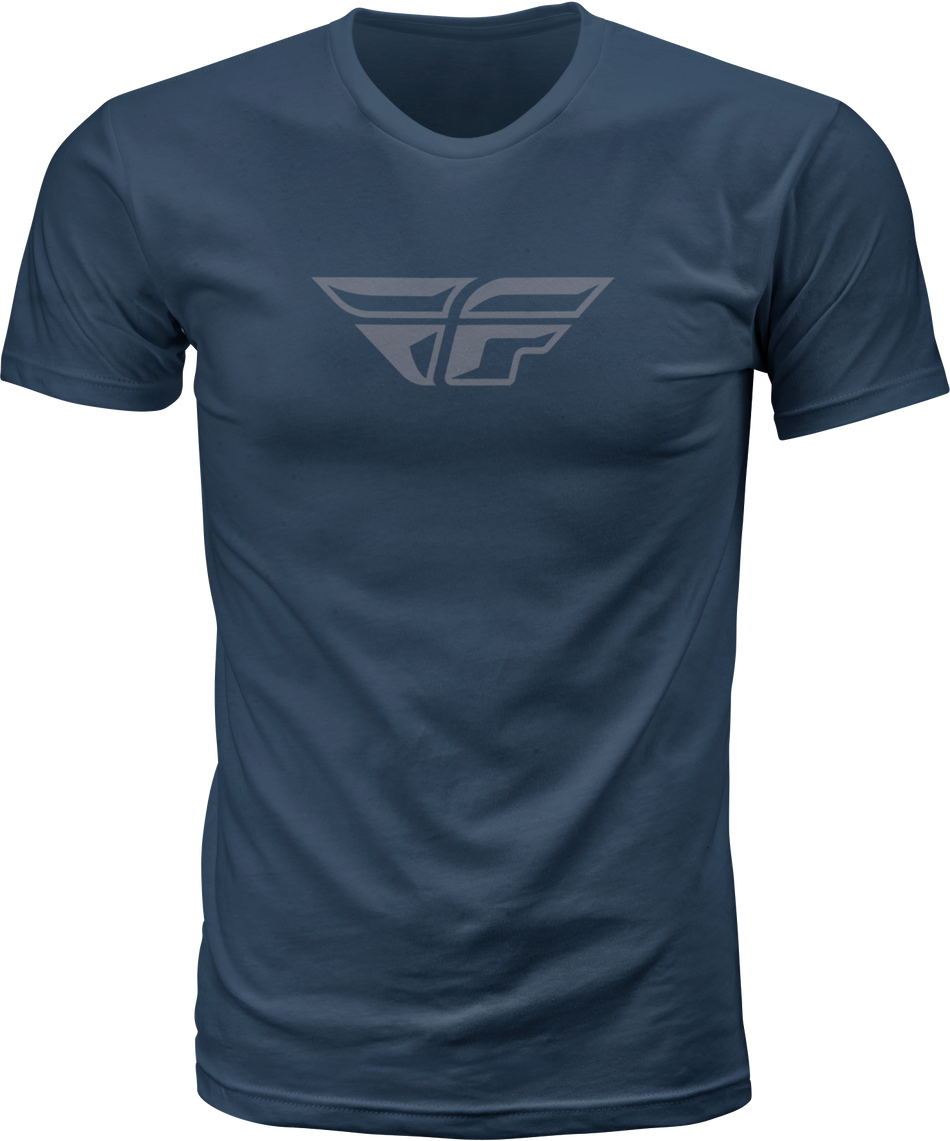 FLY RACING Fly F-Wing Tee Midnight Navy/Grey Md 352-0611M