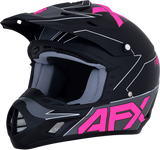 AFX FX-17 Helmet - Aced - Matte Black/Pink - XS 0110-6509