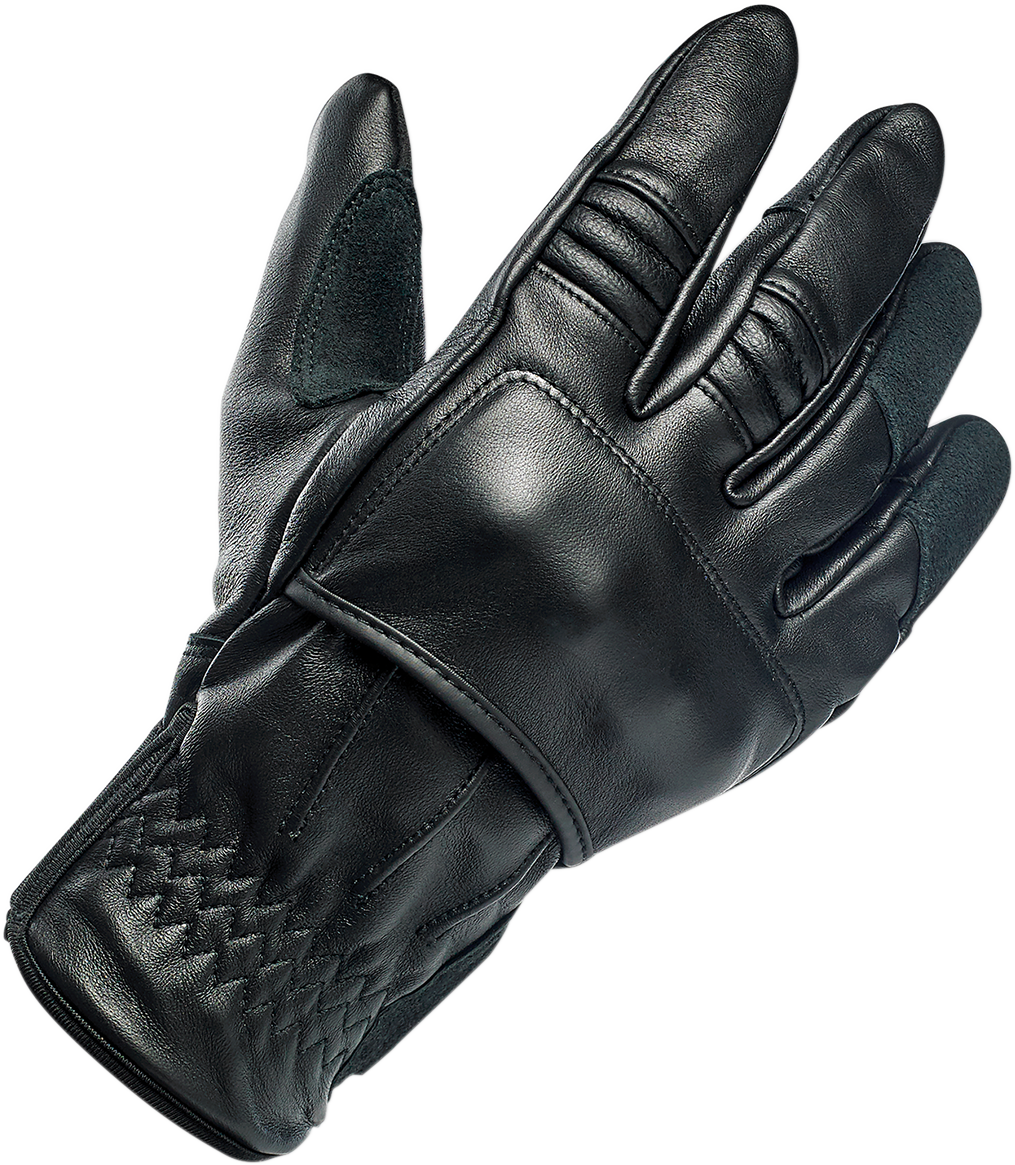 BILTWELL Belden Gloves - Black - Small 1505-0101-302