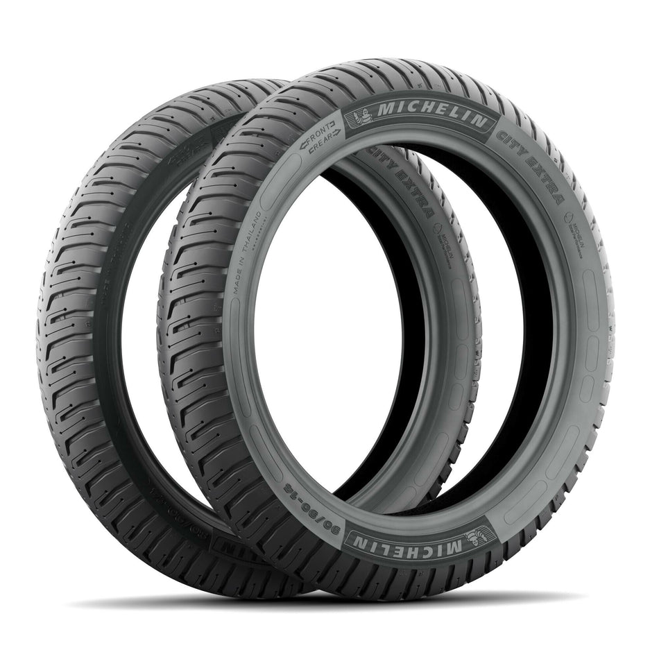 MICHELINTire Reinf City Extra Front/Rear 80/90-17 50s Tl70578