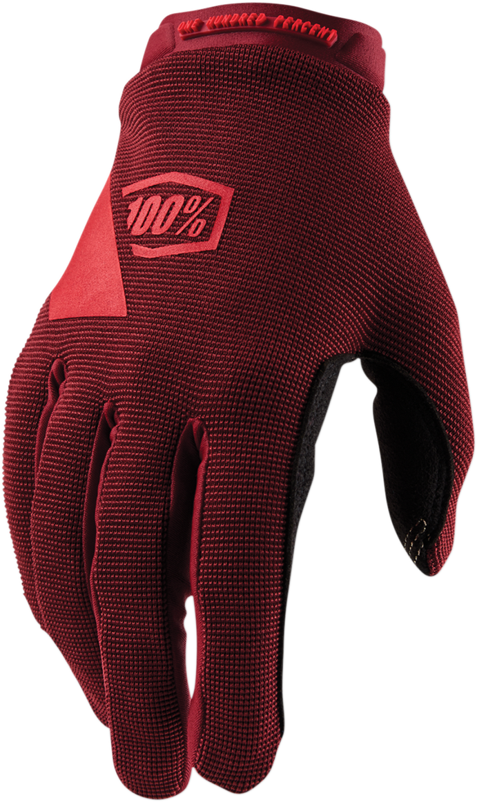 100% Ridecamp-Handschuhe für Damen – Ziegelrot – Klein 11018-060-08