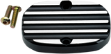 JOKER MACHINE Master Cylinder Cover - Finned - Black - FL 08-008B