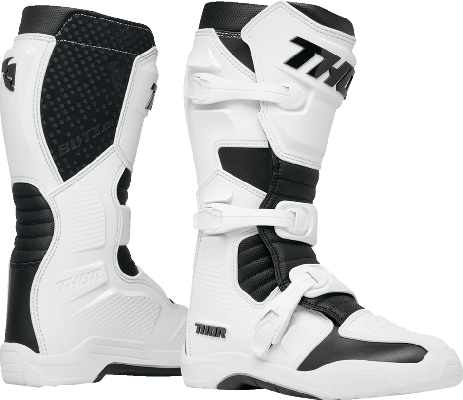 THOR Blitz XR Boots - White/Black - Size 9 3410-3102