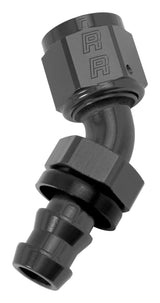 Russell Performance -8 AN Twist-Lok 45 Degree Hose End (Black) 624093