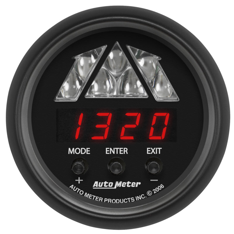 Autometer Z-Series 2-1/16in Tachometer Digital 16000 RPM w/ LED Shift Light 2676