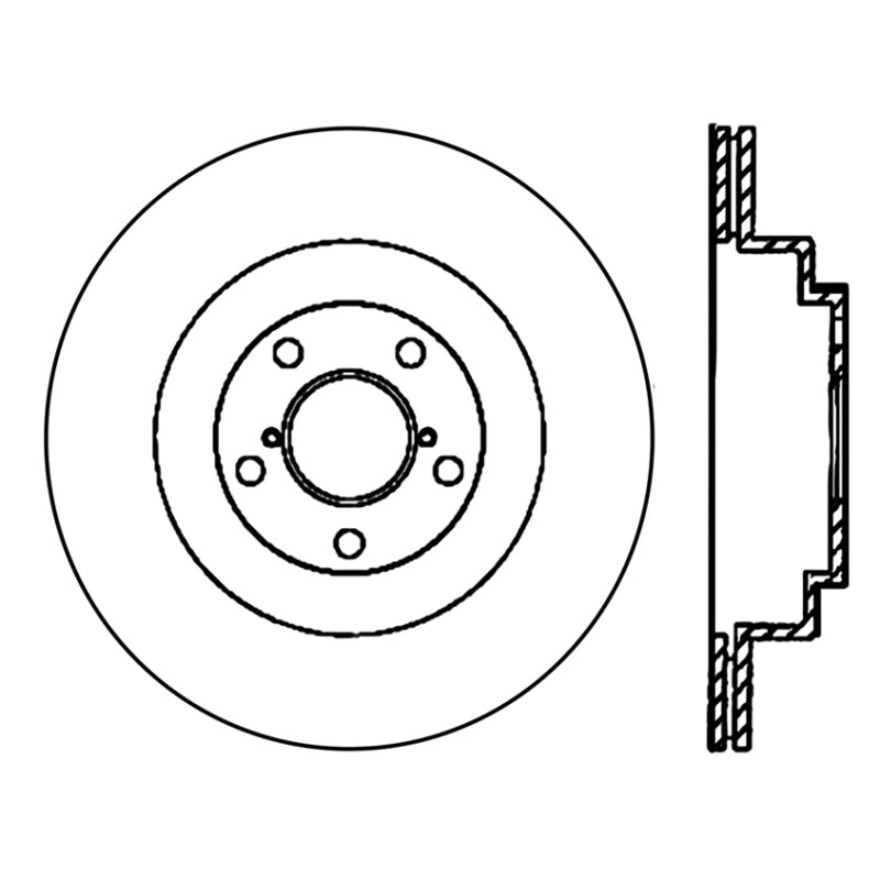 Stoptech 06-07 WRX / 05-08 LGT Rear CRYO-STOP Rotor 120.47025CRY