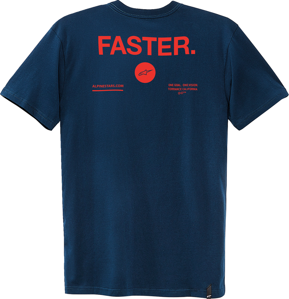 ALPINESTARS Faster T-Shirt - Navy - 2XL 1232-72208-702X