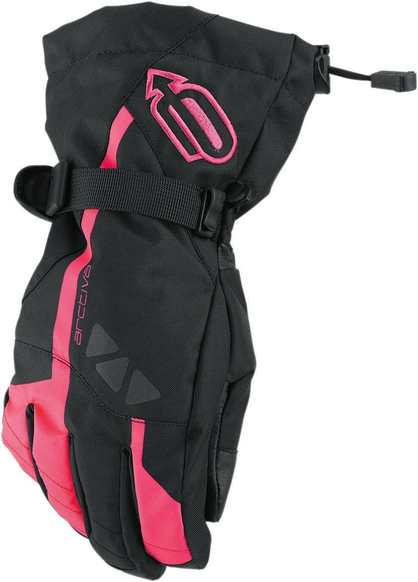 ARCTIVA Women's Pivot Gloves - Black/Pink - Medium 3341-0407