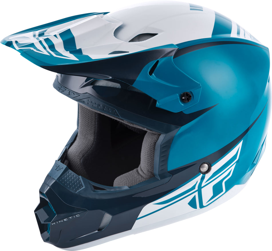 FLY RACING Kinetic Sharp Helmet Blue Ym 73-3403-2