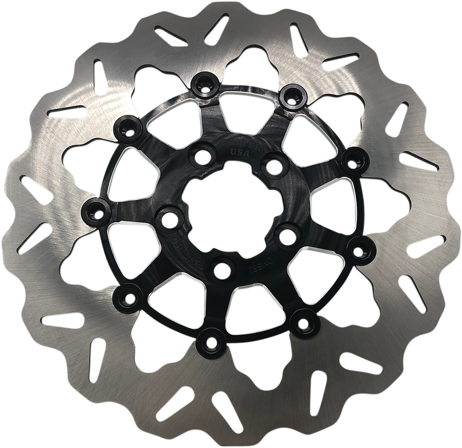 GALFER Rear Wave Rotor Black Carrier ACT BLKMACHINED CARRIER DF681CWS-C