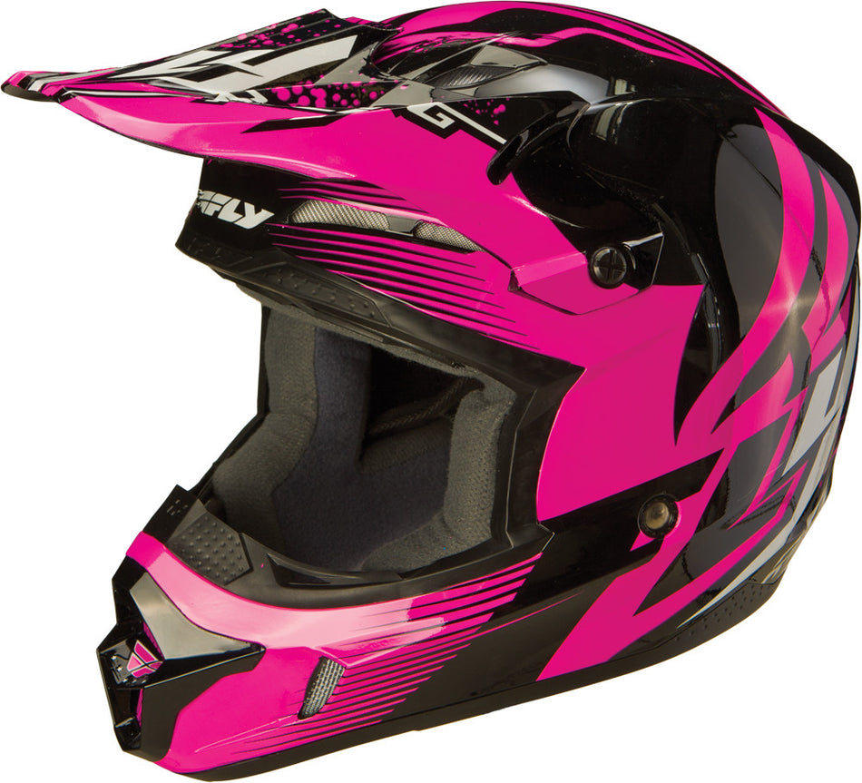 FLY RACING Kinetic Inversion Helmet Pink/Black Yl 73-3346YL