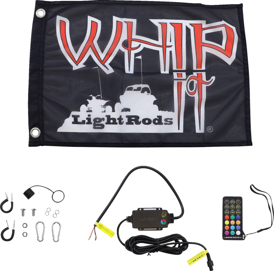 WHIPITLIGHTRODS 5' Light Rod Whip - Black SB-RGBR-151