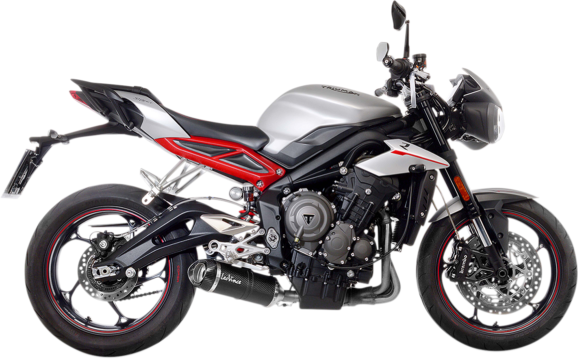 Silenciador LEOVINCE LV One Evo - Fibra de carbono - Street Triple 765 14289E