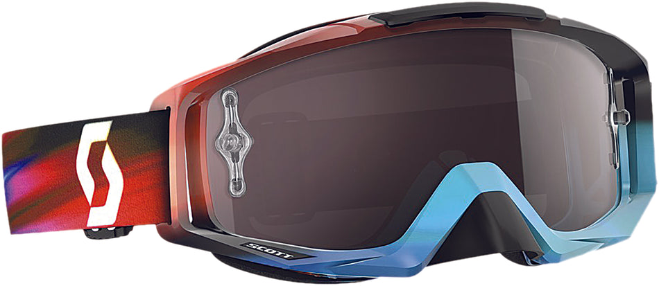 SCOTT Tyrant Speed Goggle Blue/Red W/Silver Chrome Lens 240585-4975269