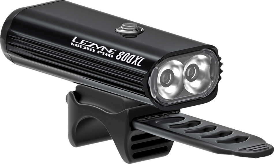 LEZYNE Micro Drive Pro 800 XL Light - 800 lumen - Gloss Black 1LED25FV204