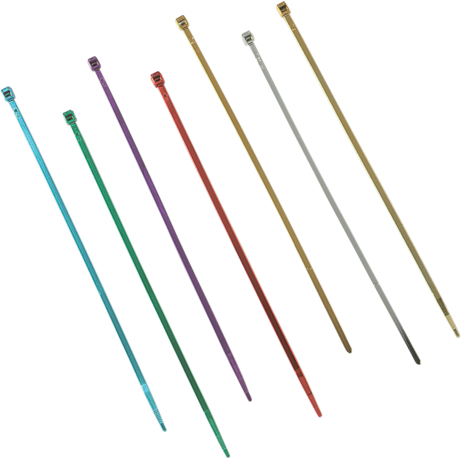 DRAG SPECIALTIES Cable Tie - 11" - Chrome - 10-Pack 10-6011C-10-HC3