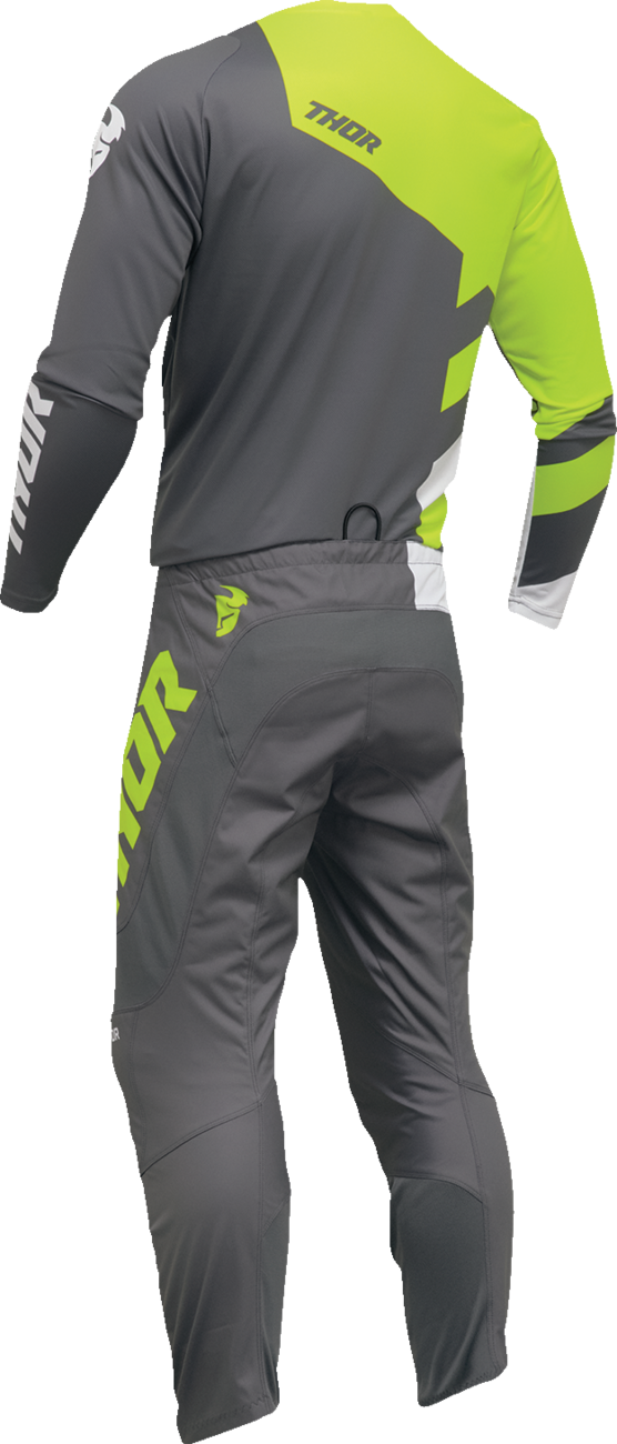 THOR Youth Sector Checker Jersey - Gray/Green - 2XS 2912-2418