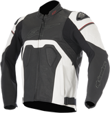 Chaqueta de cuero ALPINESTARS Core Airflow - Negro/Blanco - US 42 / EU 52 3101416-12-52 