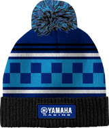 YAMAHA APPAREL Yamaha Racing Pom Beanie - Black/Blue NP21A-H3242