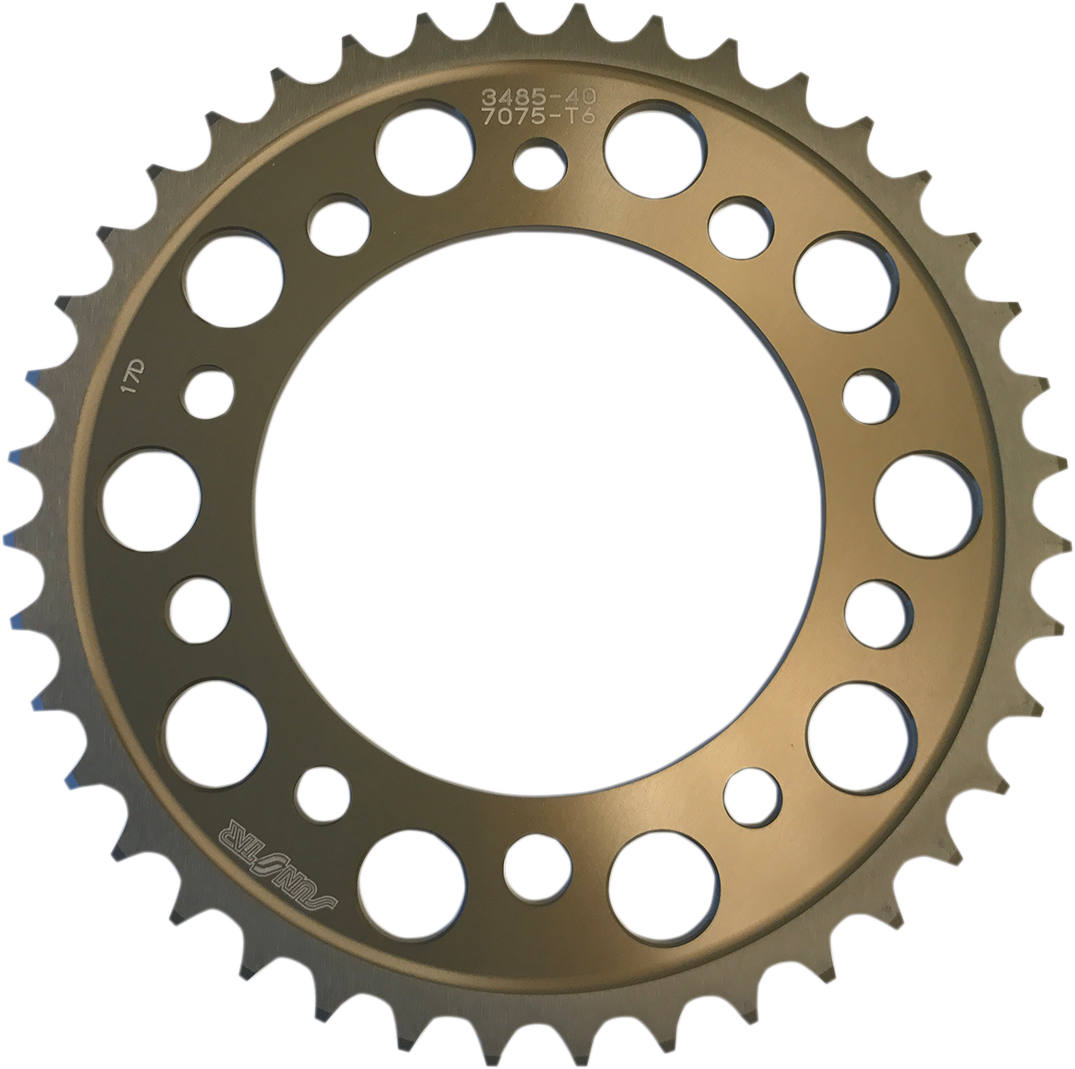 SUNSTAR SPROCKETS Rear Sprocket - 40 Tooth - Yamaha - Gold 5-348540