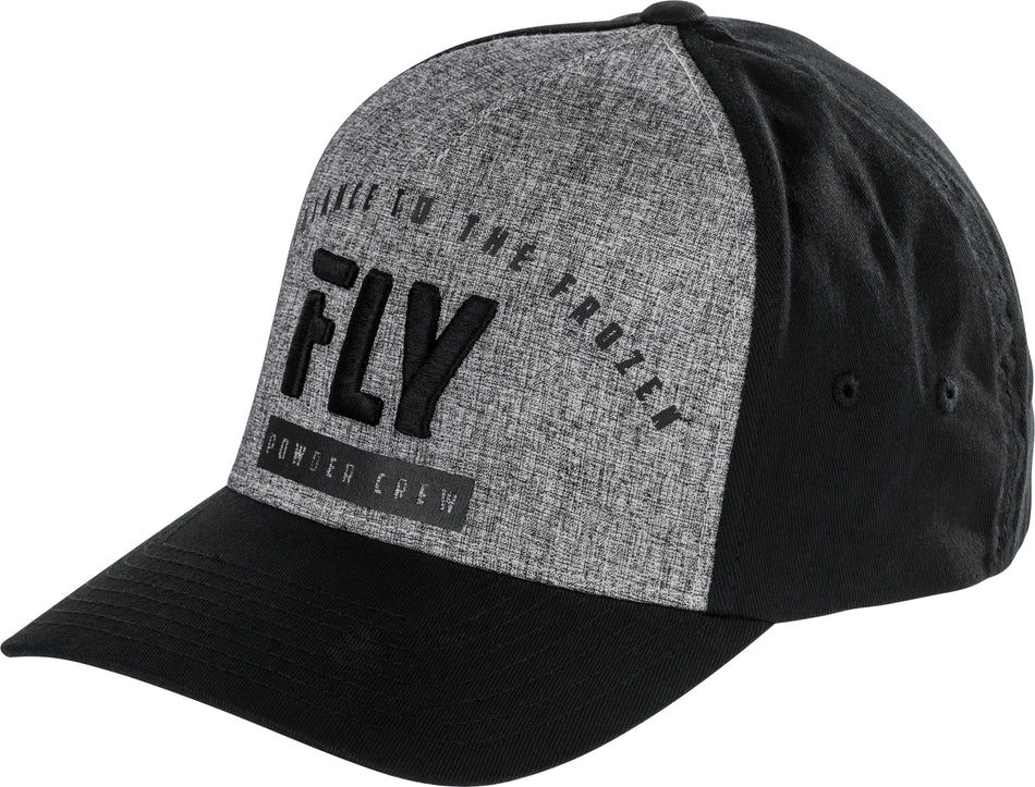 FLY RACING Fly Flex-Fit Powder Crew Hat Heather Lg-Xl 351-0596L