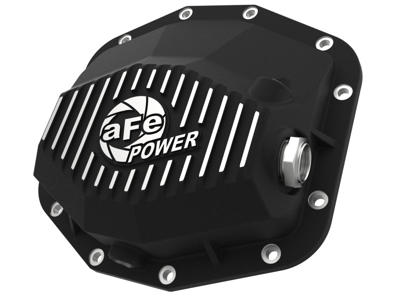 aFe POWER 21-22 Ram 1500 TRX Hemi V8 6.2L (sc) PRO Series Rear Differential Cover Black w/ Machined 46-71280B