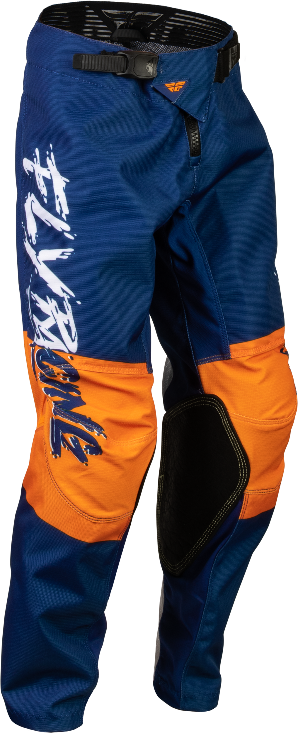 FLY RACING Youth Kinetic Khaos Pants White/Navy/Orange Sz 20 376-43520