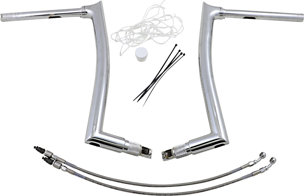 FAT BAGGERS INC. Handlebar Kit - Pointed Top - 16" - Chrome 809316