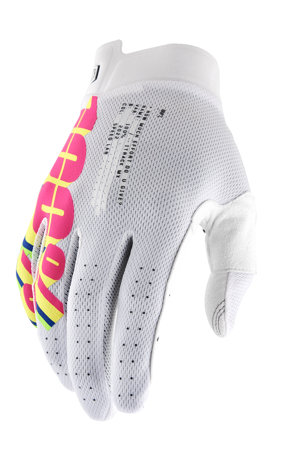 100% iTrack Gloves - System White - Medium 10008-00041