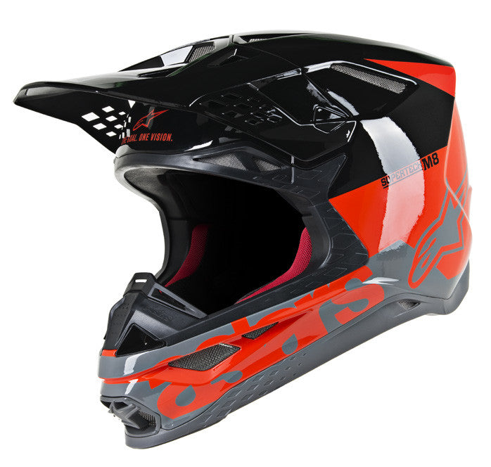 ALPINESTARS S.Tech S-M8 Radium Helmet Red/Black/Grey 2x 8301519-3183-2X